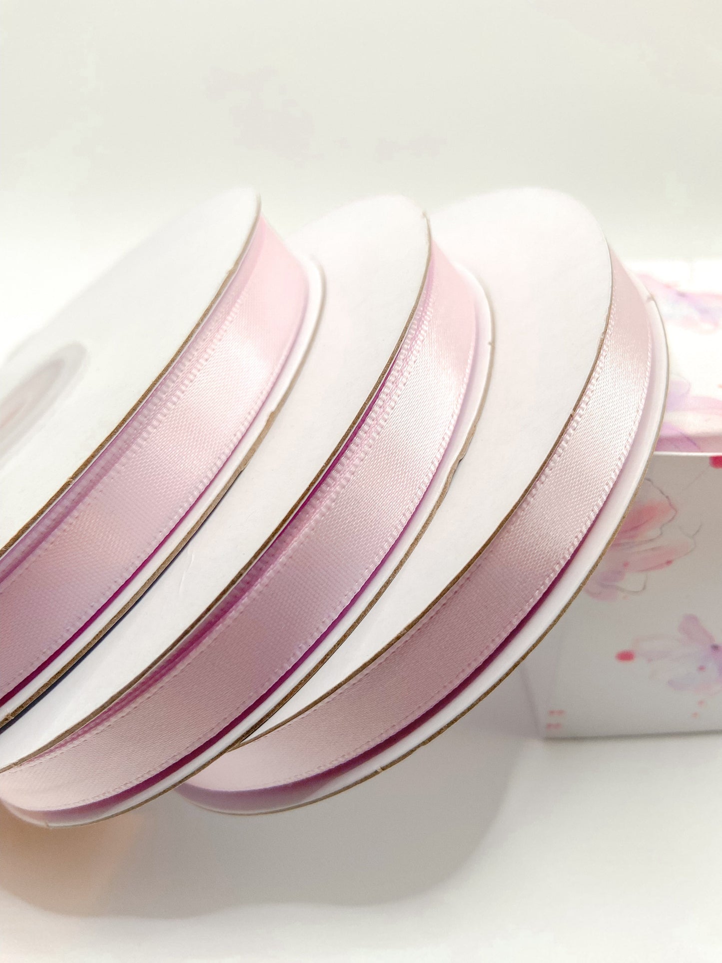Nastro doppio raso rosa baby1