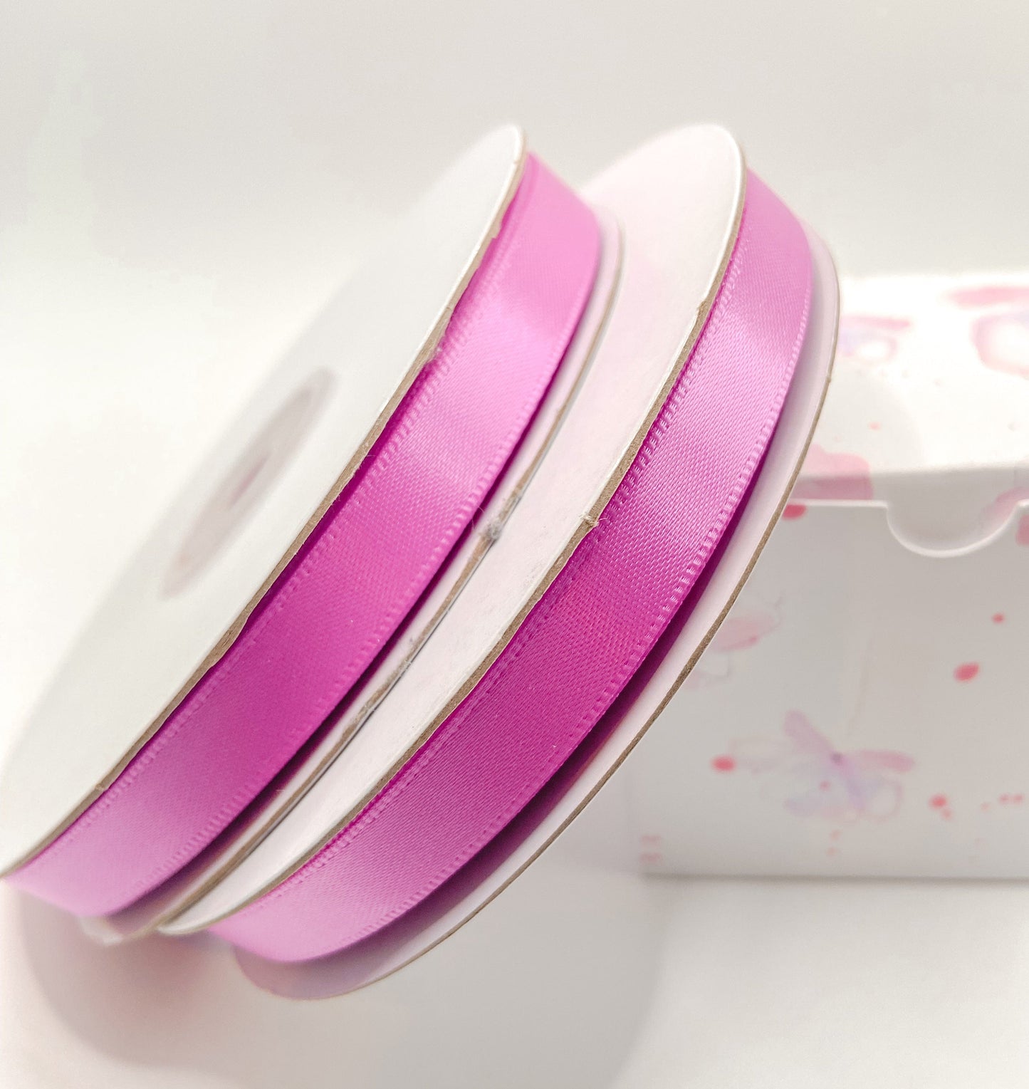 Nastro Doppio Raso Rosa 5