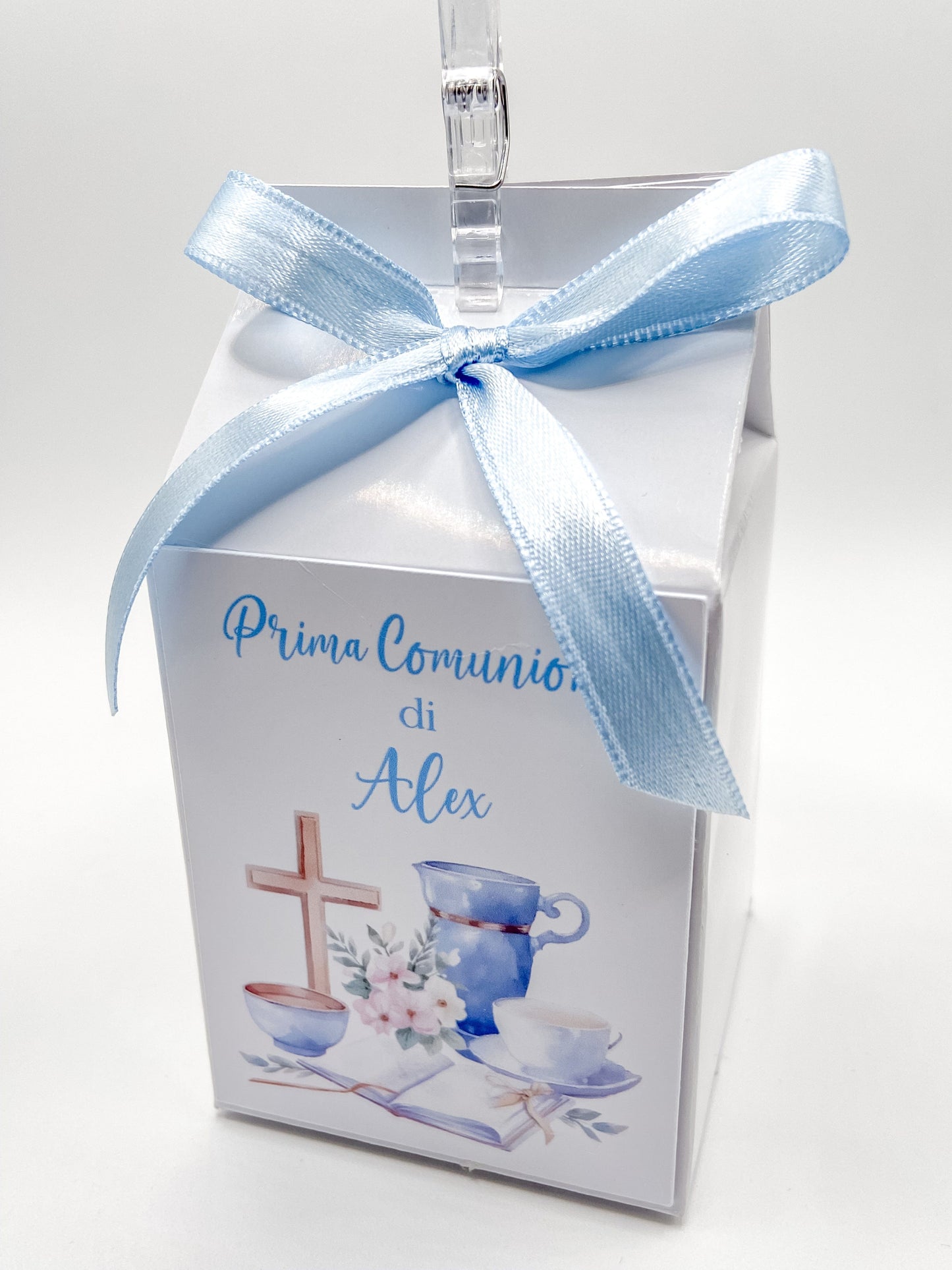 Bomboniera Scatolina Latte – Personalizzata per Prima Comunione