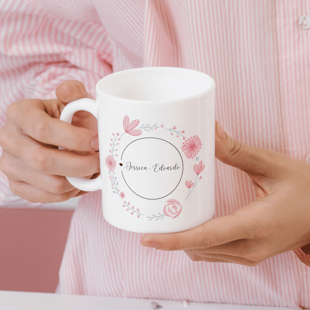 Tazza Personalizza Regalo di San Valentino, Nomi Personalizzabili