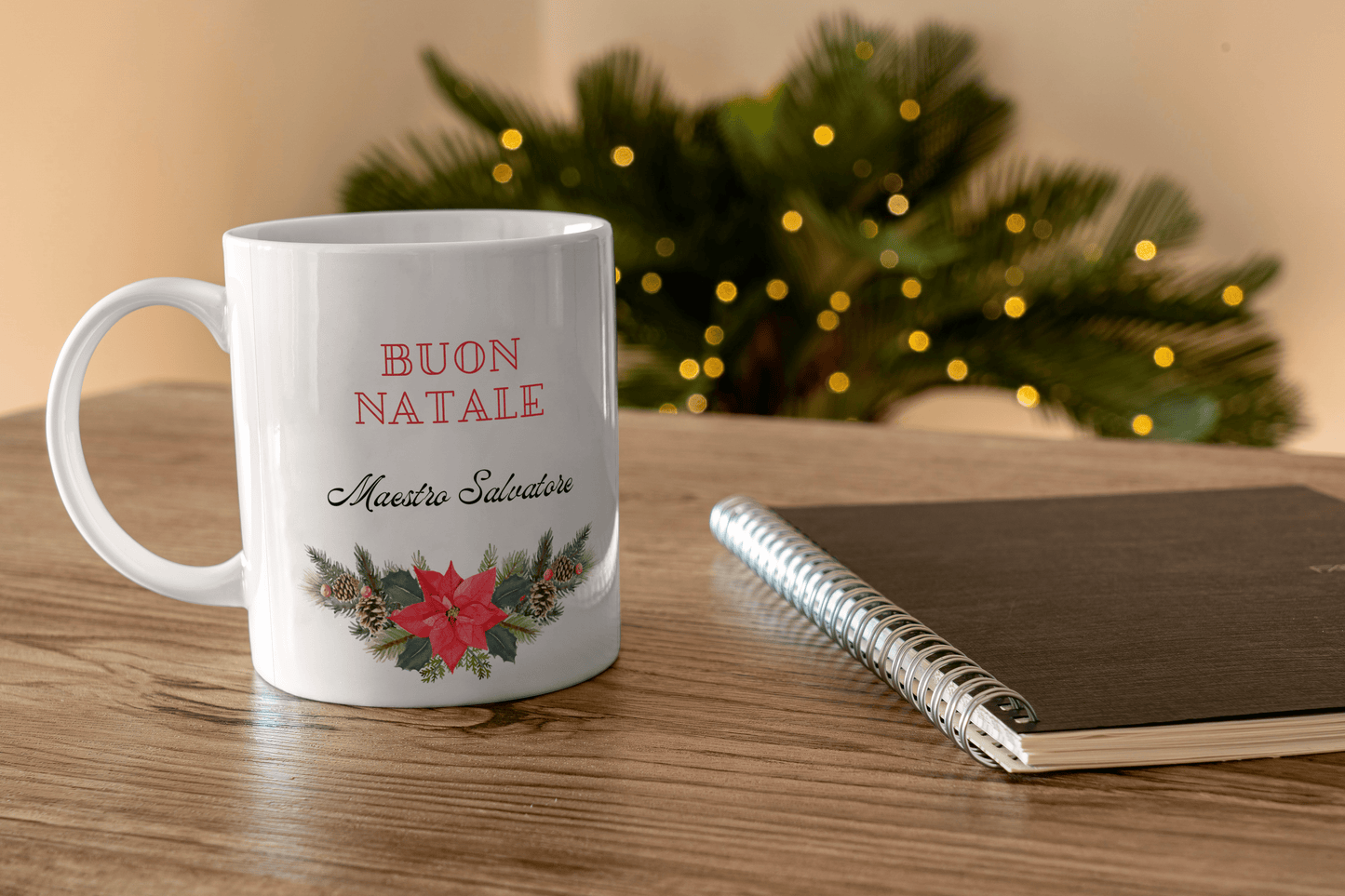 Tazza Natalizia per Il Maestro | Regalo di Natale Personalizzato