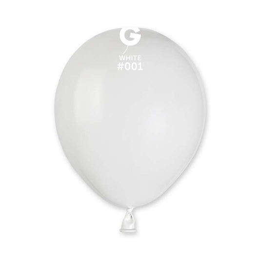 Palloncino 5" A50 Bianco "White 001" 100pz