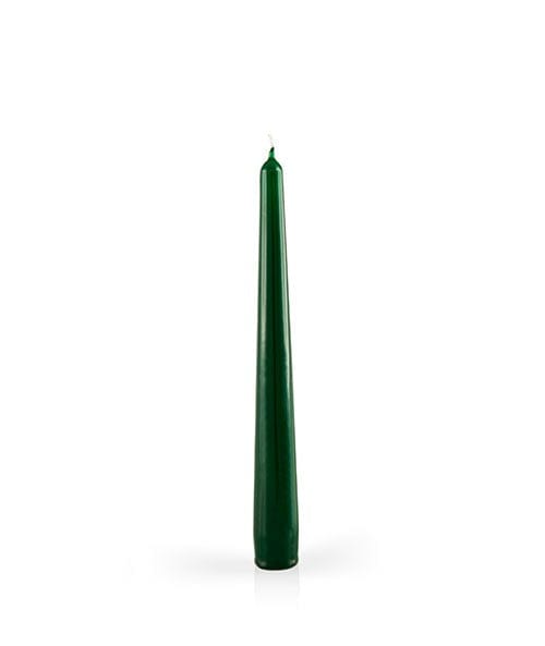 CANDELA CONICA D2,3CM H25CM 1 PZ VERDE SCURO