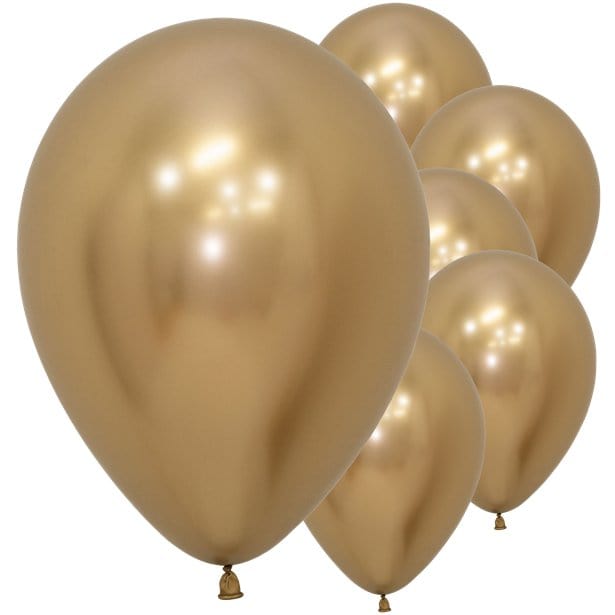 Palloncino 13" Latex Shiny Gold 10pz