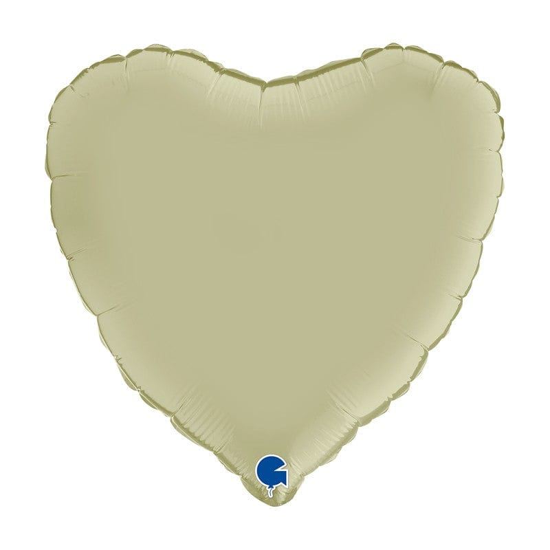 Palloncino 45 mylar Cuore Satinato Oliva "Satin Olive Green"