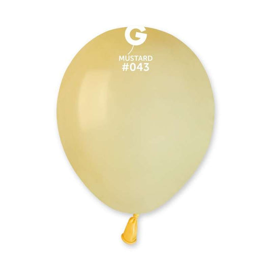 Palloncino 5" A50 Giallo Mostarda "Yellow 043" 100pz