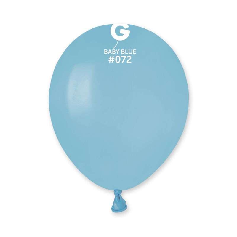 Palloncino 5" A50 Azzurro Baby "Baby Blue 072" 100pz