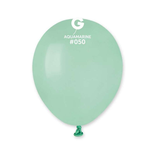 Palloncino 5" A50 Verde Acqua "Aquamarine 50" 100pz