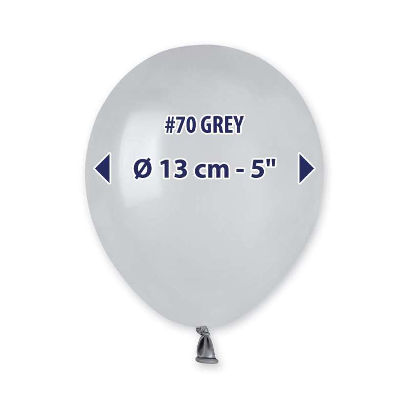 Palloncino 5" A50 Grigio "Grey 070" 100pz