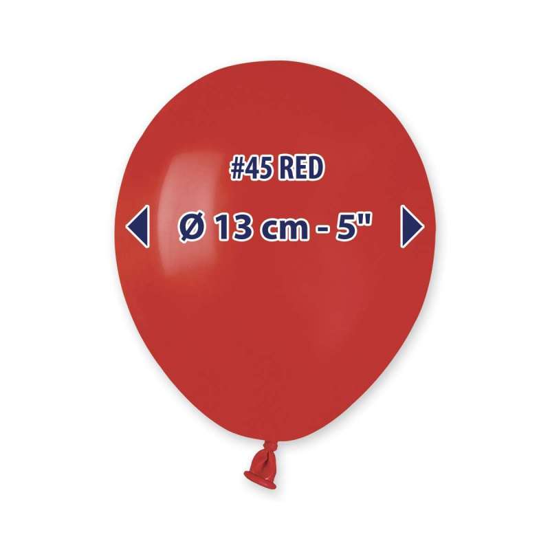 Palloncino 5" A50 Rosso "Red 045" 100pz