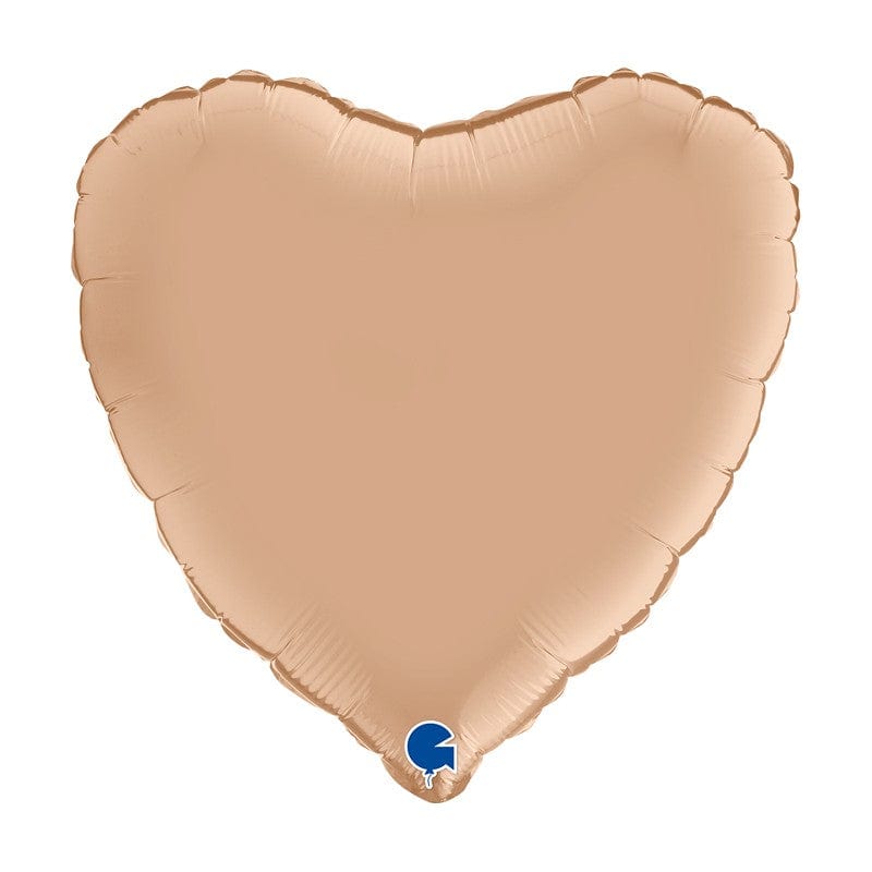 Palloncino 45 mylar Cuore Satinato Cipria "Satin Nude"