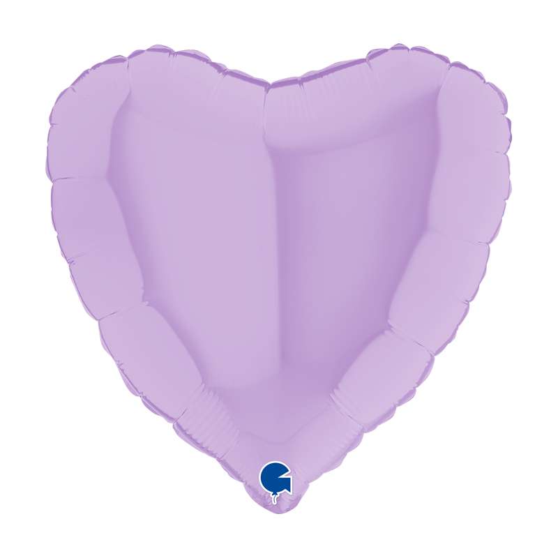 Palloncino 18" mylar Cuore Matte Lilla