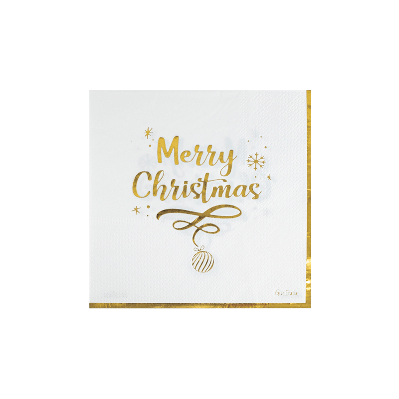 Tovagliolo Natalizio "Merry Christmas" 16pz