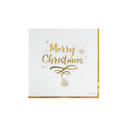 Tovagliolo Natalizio "Merry Christmas" 16pz